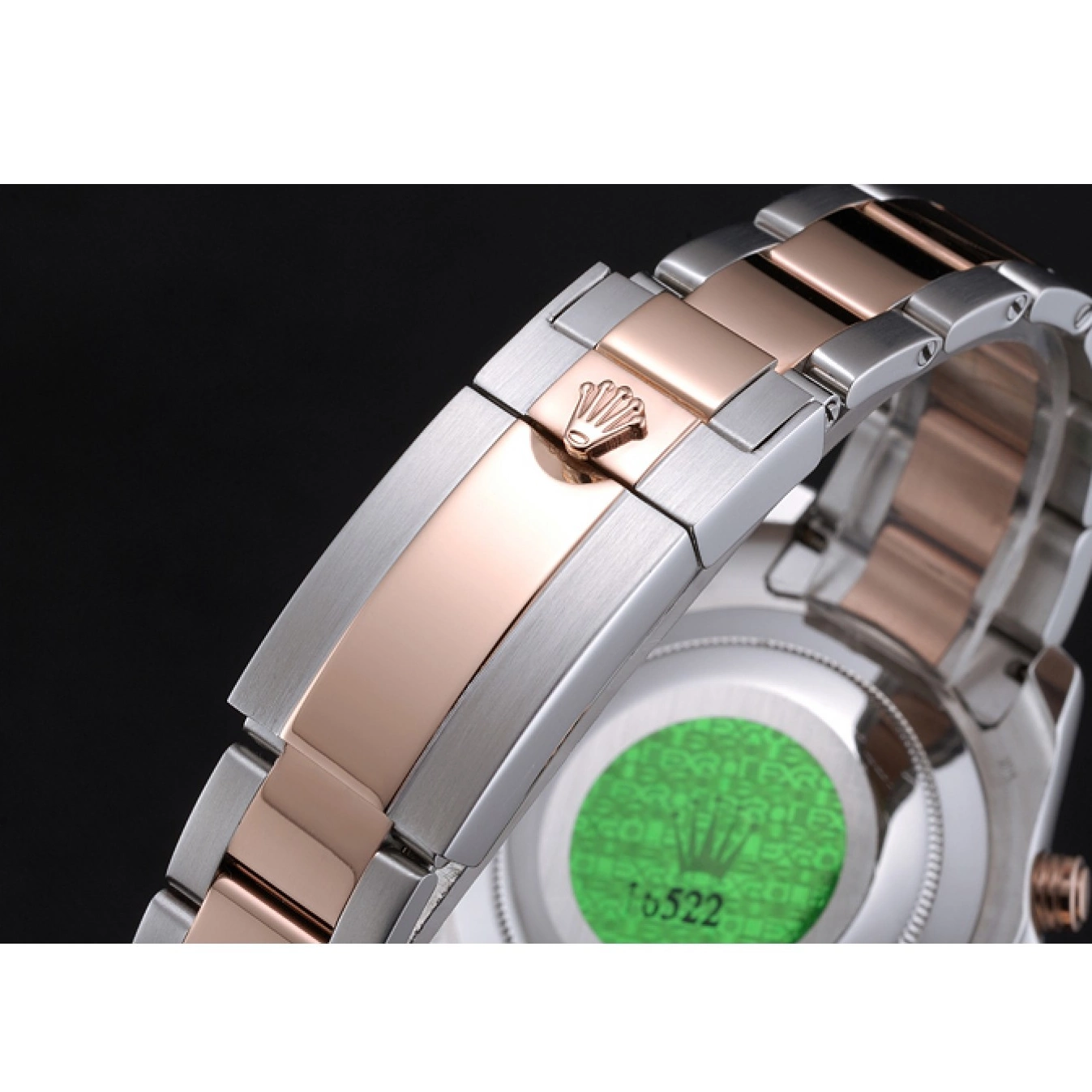 Aaa replica watch 622270 Bezel II Bracelet Rolex Blue Steel Gold and Stainless White Yacht-Master Dial Rose 0819